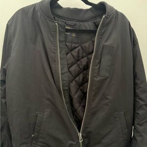 Abercrombie & Fitch Charcoal Bomber Jacket